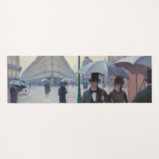 Gustave Caillebotte - Paris Street; Rainy Day Yogamat (Achterkant (horizontaal))