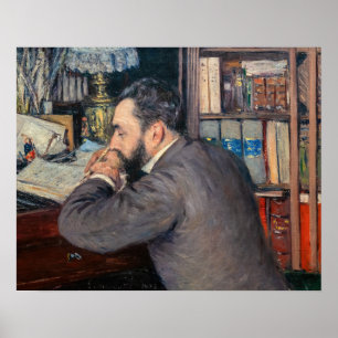 Gustave Caillebotte - Portret van Henri Cordier Poster