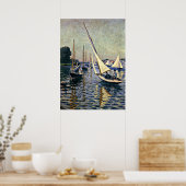 Gustave Caillebotte: Regatta in Argenteuil Poster (Keuken)