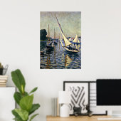 Gustave Caillebotte: Regatta in Argenteuil Poster (Thuiskantoor)