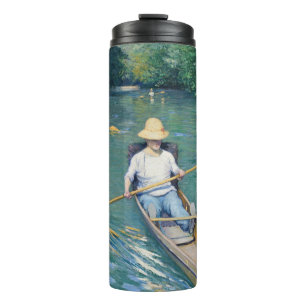 Gustave Caillebotte - Roeiboten op de Yerres Thermosbeker