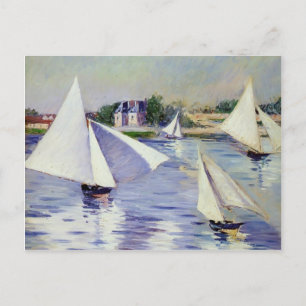 Gustave Caillebotte - Sailboten op de Seine Briefkaart