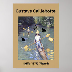 Gustave Caillebotte: Skiffs (1877) (gewijzigd) Poster