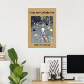 Gustave Caillebotte: Skiffs (1877) (gewijzigd) Poster (Thuiskantoor)