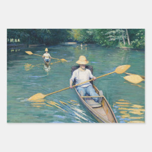 Gustave Caillebotte - Skiffs on the Yerres Inpakpapier Vel