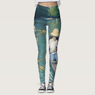 Gustave Caillebotte - Skiffs on the Yerres Leggings