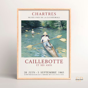 Gustave Caillebotte Skiffs op de Yerres Poster