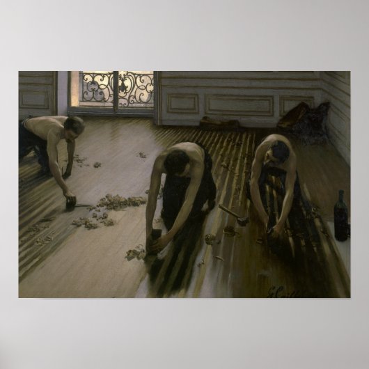 Gustave Caillebotte - The Floor Planers Poster (Voorkant)
