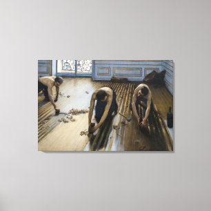 Gustave Caillebotte - The Floor Scrapers Canvas Afdruk