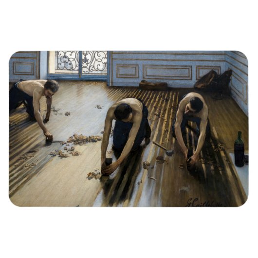 Gustave Caillebotte - The Floor Scrapers Magneet (Horizontaal)