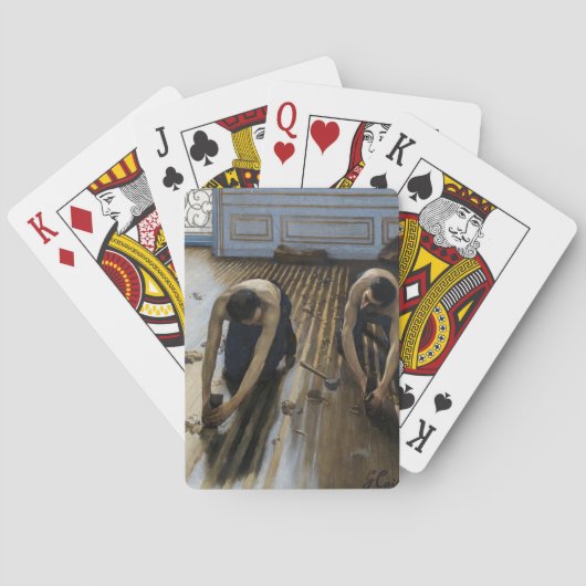 Gustave Caillebotte - The Floor Scrapers Pokerkaarten (Achterkant)