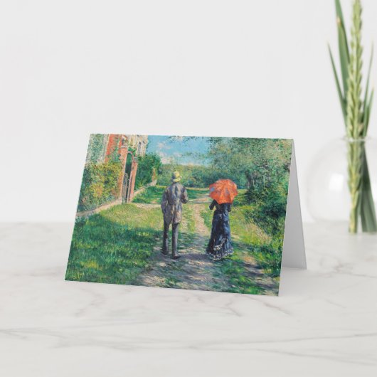 Gustave Caillebotte - The Path Uphill Kaart (Voorkant)