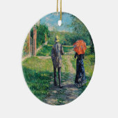 Gustave Caillebotte - The Path Uphill Keramisch Ornament (Rechts)