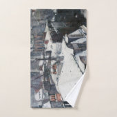 Gustave Caillebotte - Toits dans la neige (Serviette à main)