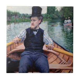 Gustave Caillebotte - Vaarfeest Tegeltje