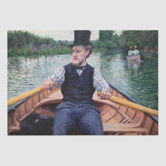Gustave Caillebotte - Vaarfeest Tissuepapier (Voorkant)