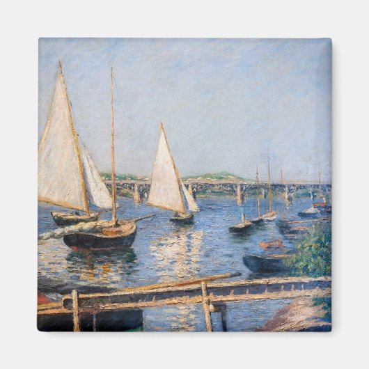 Gustave Caillebotte - Zeilboten bij Argenteuil Magneet (Voorkant)
