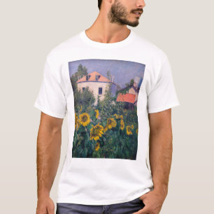 Gustave Caillebotte - Zonnebloemen, tuin T-shirt