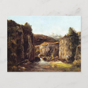 Gustave Courbet - Bron onder de Rocks of Doubs Briefkaart