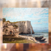Gustave Courbet - Cliffs at Etretat after Storm Raamsticker (Vel 2)