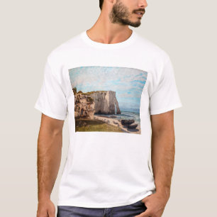 Gustave Courbet - Cliffs at Etretat after Storm T-shirt