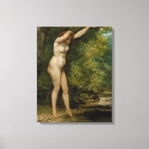 Gustave Courbet   De jonge bather Canvas Afdruk