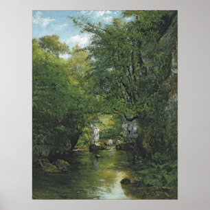 Gustave Courbet - De kreek van Bremen 1866 Poster