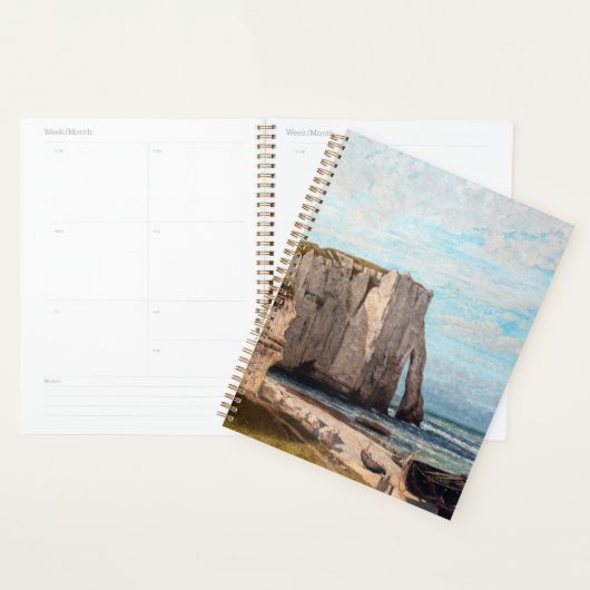 Gustave Courbet - Falaises à Etretat après la temp (Devant avec enveloppe)