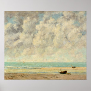 Gustave Courbet Het Zee Calm Poster
