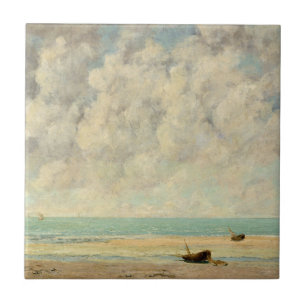 Gustave Courbet Het Zee Calm Tegeltje