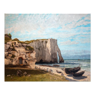 Gustave Courbet - Kliffen bij Etretat na storm Foto Afdruk