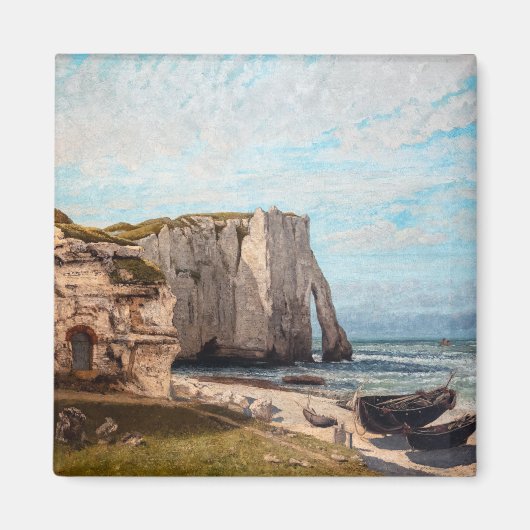 Gustave Courbet - Kliffen bij Etretat na storm Magneet (Voorkant)