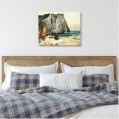 Gustave Courbet | The Cliffs of Etretat, the Port Canvas Afdruk (Insitu (Slaapkamer))