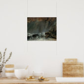 Gustave Courbet - Zee: De waterhoos Poster (Keuken)
