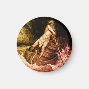 Gustave Doré - Caron Rowing/Dante's Inferno Magneet