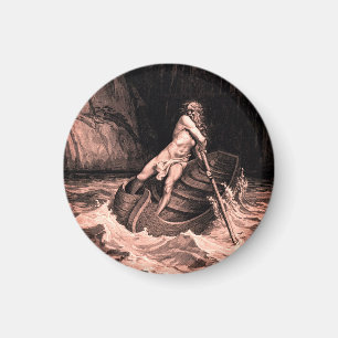 Gustave Doré - Caron Rowing/Dante's Inferno Magneet