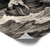 Gustave Doré - Caron Rowing/Dante's Inferno Poster (Hoek)