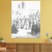 Gustave Doré - Jacob and Esau Meet Canvas Afdruk (Insitu (Woonkamer))
