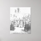 Gustave Doré - Jacob and Esau Meet Canvas Afdruk (Voorkant)
