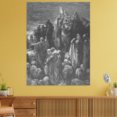 Gustave Doré - Jacob Goes to Egypt Canvas Afdruk (Insitu (Woonkamer))