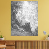 Gustave Doré - Jacob's Dream Canvas Afdruk (Insitu (Woonkamer))