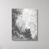 Gustave Doré - Jakobs droom Canvas Afdruk (Voorkant)