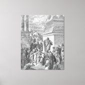 Gustave Doré - Jonah Preaches to the Ninevites Canvas Afdruk (Voorkant)