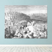 Gustave Doré - Judas Maccabeus voor het leger van Canvas Afdruk (Insitu (Houten vloer))