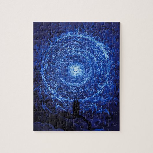 Gustave Dore le puzzle (bleu) de rose blanc (Vertical)