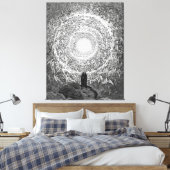Gustave Doré - Machine Colourised Paradiso Canvas Afdruk (Insitu (Slaapkamer))