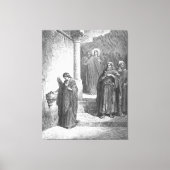 Gustave Doré - Mark 12 The Widow's Mite Canvas Afdruk (Voorkant)