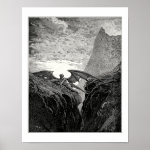 Gustave Dore: Nacht begon haar cursus Poster