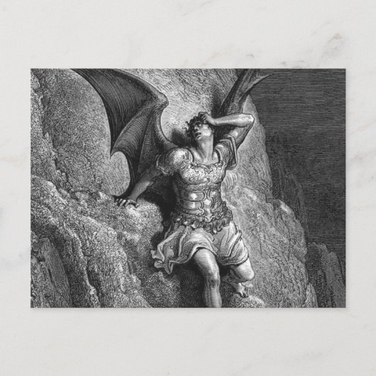 Gustave Dore Paradise Lost Briefkaart (Voorkant)