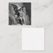 Gustave Dore Paradise Lost Vierkante Visitekaartje (Voorkant / Achterkant)